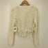 ザラ ZARA レースフリルニットカーディガン レディース import:M