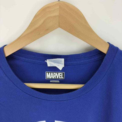 マーベル MARVEL アメコミ キャラクター スターシールド プリント S/S クルーネック Tシャツ メンズ import:XL