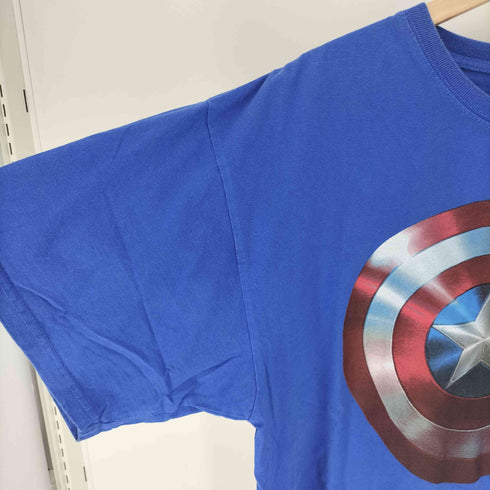 映画 ムービー アメコミ キャラクター 星 スター シールド プリント クルーネック S/S Tシャツ コピーライト 2012年製 メンズ import:XL