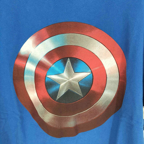 映画 ムービー アメコミ キャラクター 星 スター シールド プリント クルーネック S/S Tシャツ コピーライト 2012年製 メンズ import:XL