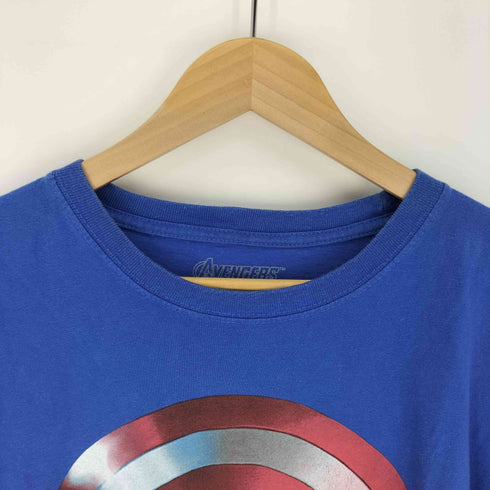映画 ムービー アメコミ キャラクター 星 スター シールド プリント クルーネック S/S Tシャツ コピーライト 2012年製 メンズ import:XL