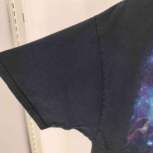 映画 ムービー アメコミ 宇宙 星 惑星 キャラクター ロゴ プリント クルーネック S/S Tシャツ メンズ import:XL