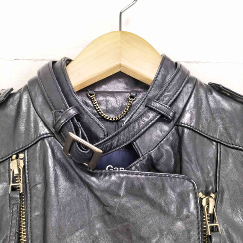 ギャップ Gap ツインジップデザインダブルレザーライダース レディース s