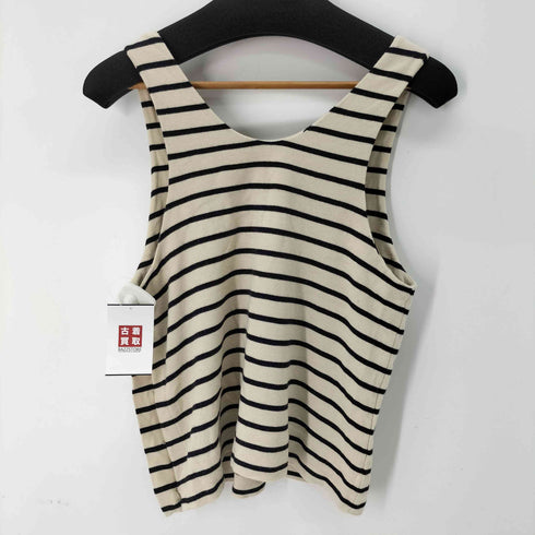 クロエ Chloe サイド金ボタン ボーダータンクトップ レディース import:S