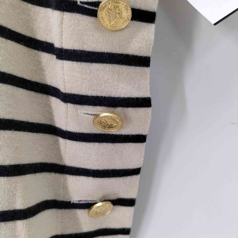 クロエ Chloe サイド金ボタン ボーダータンクトップ レディース import:S