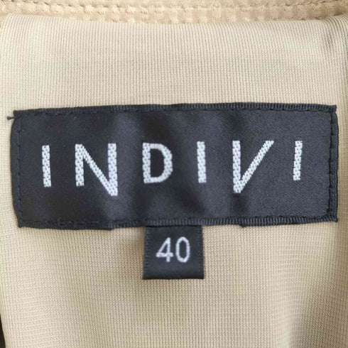 インディヴィ INDIVI サッカーチェックブラウスブルゾン レディース 40