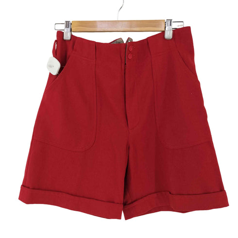 SAN REMO ウール混 ハーフパンツ レディース 9