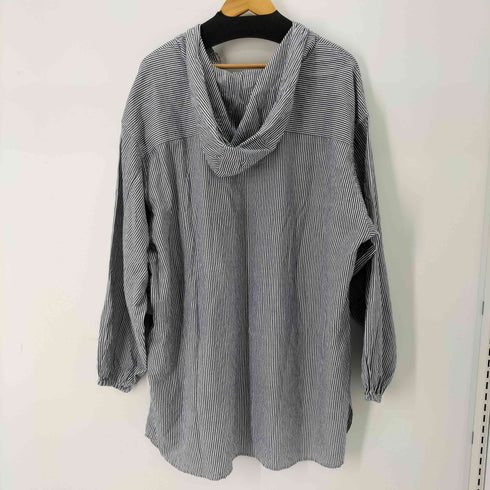 ANAAK SIRSA STRIPE HOODED TOP ストライプフーデッドシャツ レディース JPN:1