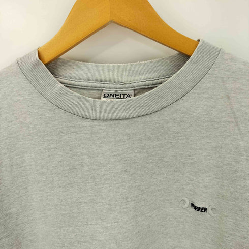 オニータ ONEITA 90S USA製 HIGH COMPRESSIONパッチ クルーネック Tシャツ シングルステッチ メンズ