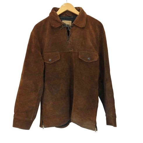 50S WEATERN LEATHER WEAR スエード レースアッププルオーバー メンズ