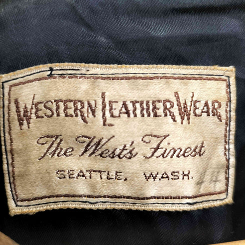50S WEATERN LEATHER WEAR スエード レースアッププルオーバー メンズ