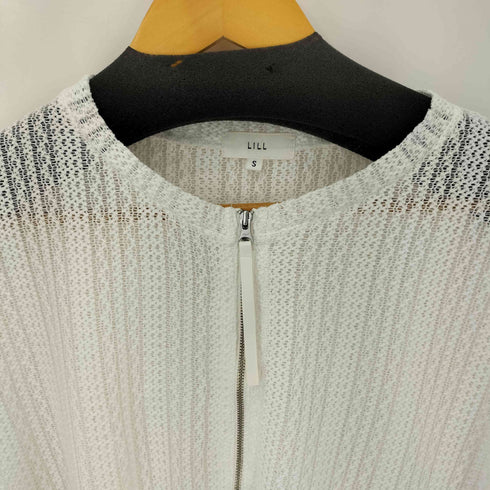 リル LILL ルーズシルエットシアーメッシュメタルZIPカーディガン メンズ JPN:S