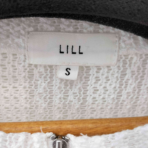 リル LILL ルーズシルエットシアーメッシュメタルZIPカーディガン メンズ JPN:S