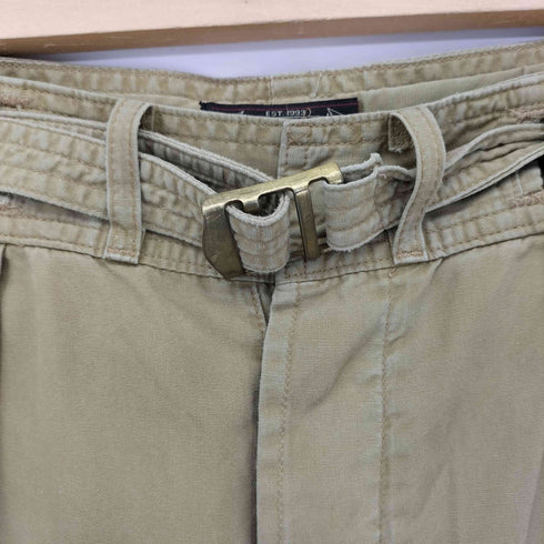 ダブルアールエルラルフローレン RRL RALPH LAUREN 90S USA製 ベルテッド タック ポプリンワイドパンツ メンズ 34/32