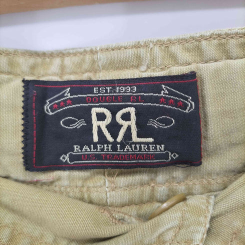 ダブルアールエルラルフローレン RRL RALPH LAUREN 90S USA製 ベルテッド タック ポプリンワイドパンツ メンズ 34/32