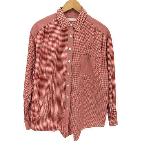 ピンクハウス PINK HOUSE BOYISH 刺繍 ギンガムチェック L/S ブラウス レディース JPN:L