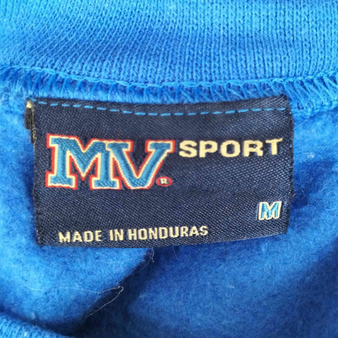 エムブイスポーツ MV SPORT 90S ホンジュラス製 カレッジプリント スウェット トレーナー メンズ import:M