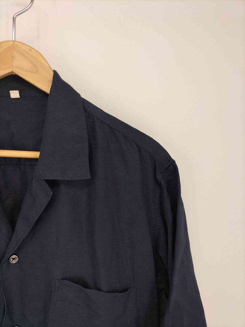 ムジルシリョウヒン 無印良品 リネン シルクオープンカラーシャツ メンズ JPN:XL