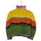 イッセイミヤケミー ISSEY MIYAKE me BLURRED STRIPE スプラッシュペインティング グラデーション ハイネック プリーツ ロングスリーブTシャツ レディース