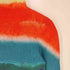 イッセイミヤケミー ISSEY MIYAKE me BLURRED STRIPE スプラッシュペインティング グラデーション ハイネック プリーツ ロングスリーブTシャツ レディース