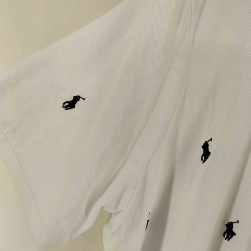 ポロラルフローレン POLO RALPH LAUREN CLASSIC FIT 総柄ポニー刺繍 ポロシャツ ビックサイズ メンズ import:XXL