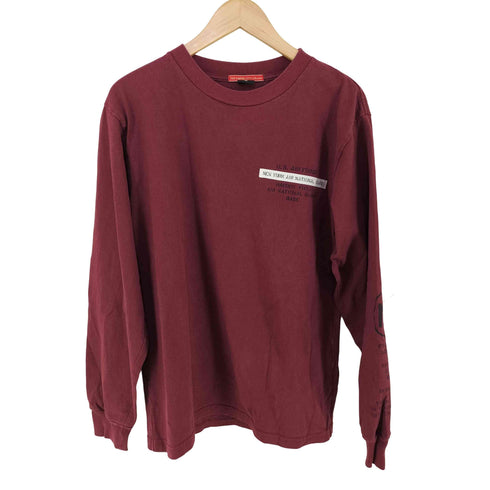 アヴィレックス AVIREX AIR NATIONAL GUARD PATCH & PRINT L/S T-SHIRT メンズ import:M