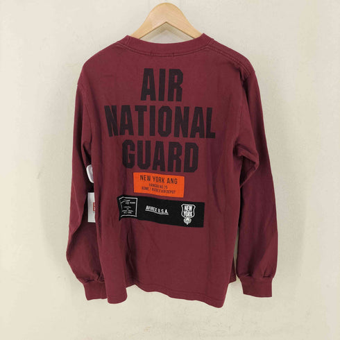 アヴィレックス AVIREX AIR NATIONAL GUARD PATCH & PRINT L/S T-SHIRT メンズ import:M