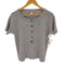 ジェイクルー J.CREW カシミヤ100% ハーフボタンS/Sニットトップス レディース import:S