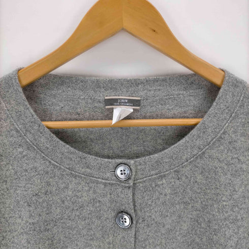 ジェイクルー J.CREW カシミヤ100% ハーフボタンS/Sニットトップス レディース import:S