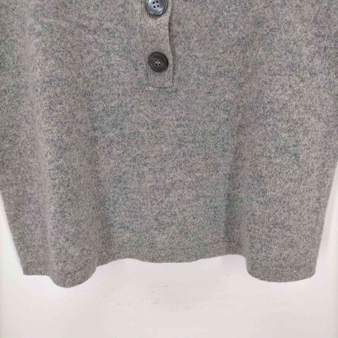 ジェイクルー J.CREW カシミヤ100% ハーフボタンS/Sニットトップス レディース import:S
