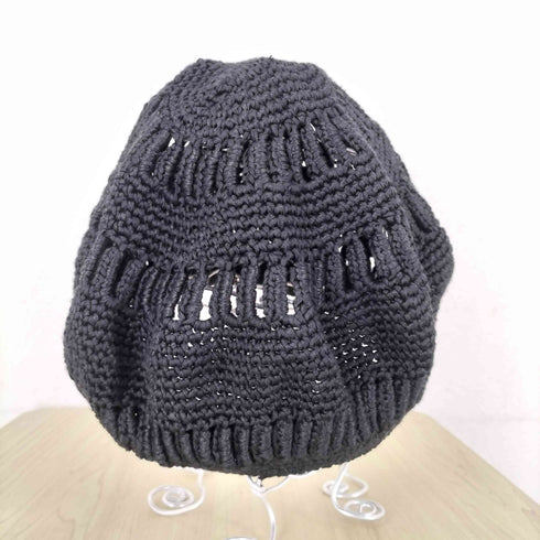 ENTWURFEIN シルク混 編み込みニットベレー帽 import メンズ ONE SIZE