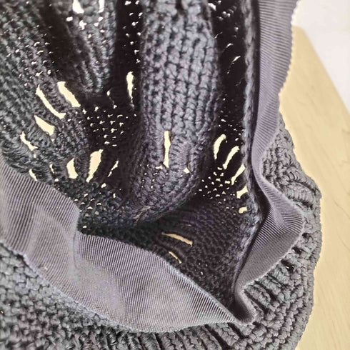 ENTWURFEIN シルク混 編み込みニットベレー帽 import メンズ ONE SIZE