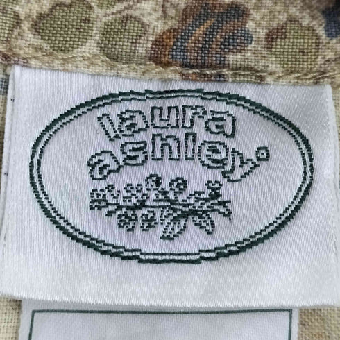 ローラアシュレイ LAURA ASHLEY リネン100 花柄タンクトップ レディース US:6