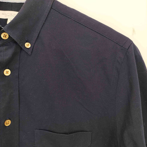 ビューティーアンドユースユナイテッドアローズ BEAUTY & YOUTH UNITED ARROWS COOLMAX スリム ボタンダウン ショートスリーブ シャツ メンズ JPN:S