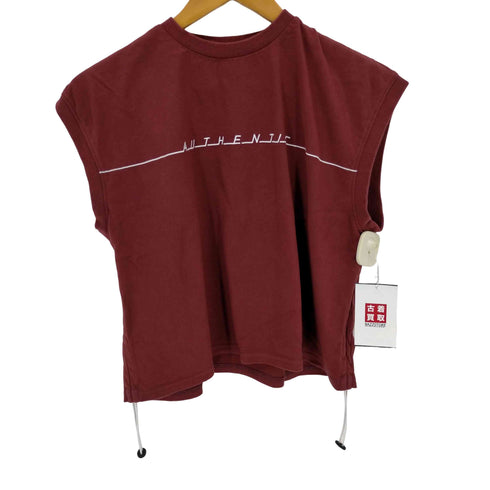 ジーヴィジーヴィ G.V.G.V. フロント刺繍ノースリーブカットソー 裾ドローコード レディース JPN:XS