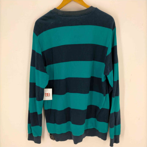 シュプリーム Supreme Striped Pique Crewneck メンズ import:L