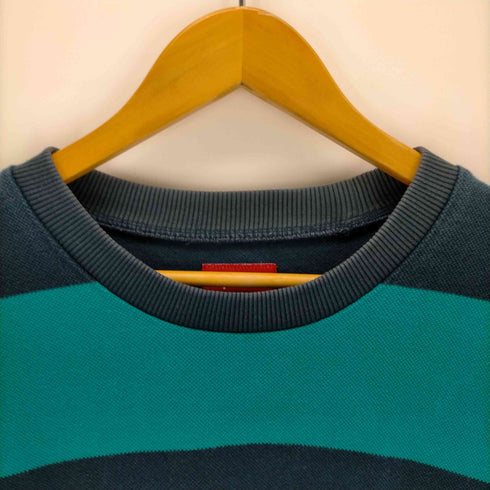 シュプリーム Supreme Striped Pique Crewneck メンズ import:L