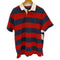 ポロラルフローレン POLO RALPH LAUREN CUSTOM SLIM FIT スモールポニー刺繍ボーダーS/Sラガーシャツ メンズ import:XL