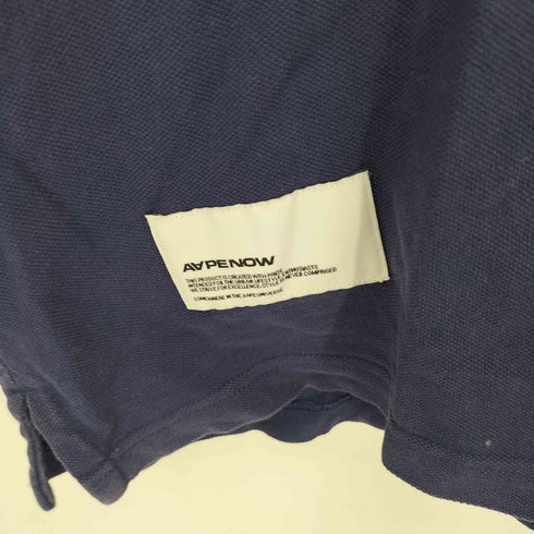 アベイシングエイプ A BATHING APE AAPE NOW POLO メンズ JPN:L