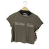Matin Kim フロントロゴ クロップドTシャツ レディース S