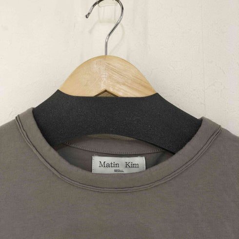 Matin Kim フロントロゴ クロップドTシャツ レディース S
