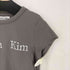Matin Kim フロントロゴ クロップドTシャツ レディース S