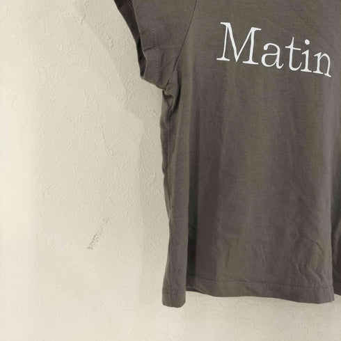 Matin Kim フロントロゴ クロップドTシャツ レディース S
