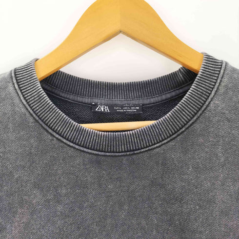 ザラ ZARA ヴィンテージ加工半袖スウェット メンズ import:L