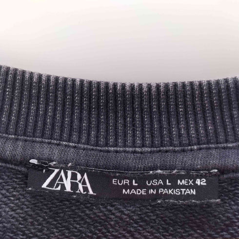 ザラ ZARA ヴィンテージ加工半袖スウェット メンズ import:L