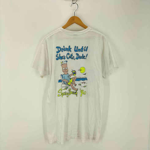 90S 両面プリント クルーネックTシャツ メンズ