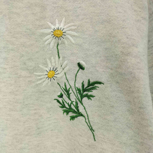 花刺しゅう クルーネックスウェット メンズ