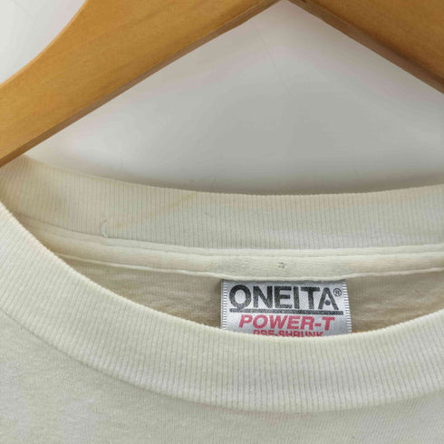 オニータ ONEITA 90S 95年© アニマルプリントクルーネックTシャツ メンズ JPN:L
