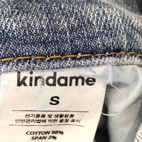 kindame 骨盤パッドデニム ローライズ レディース JPN:S