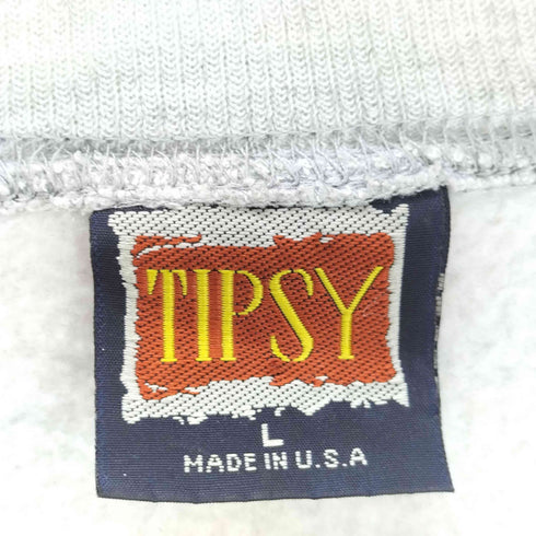 TIPSY USA製 グラフィックプリントクルーネックスウェット メンズ JPN:L
